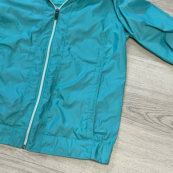 Columbia Women’s detachable hood breathable/Teal Hooded Windbreaker Jacket - Picture 4 of 15